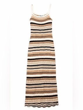no boundaries crochet dress No Boundaries Crochet Lace Trim Tiered Maxi Dress, Women's XXS-XXL